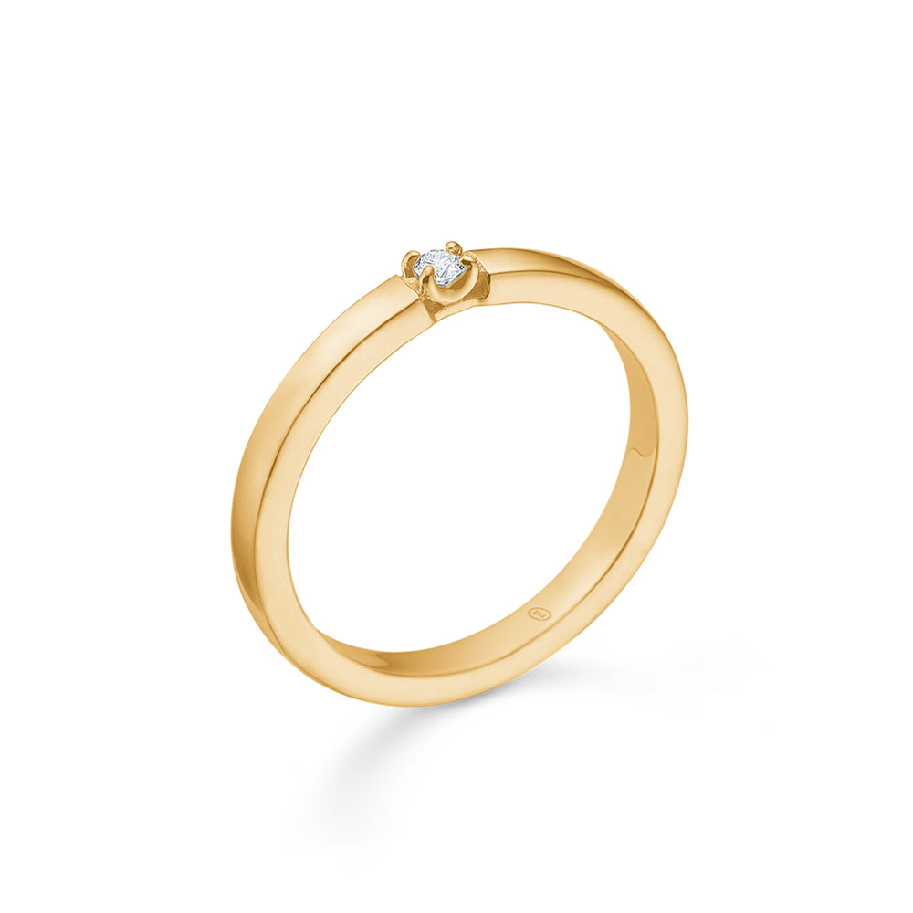 Crown Alliance ring 0,04 ct. - 14 kt. Guld fra Mads Z Crown