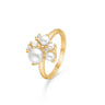 Diamond Cloud perle ring m. 0,054 ct.W.SI - 14 kt. fra Mads Z Gold Label
