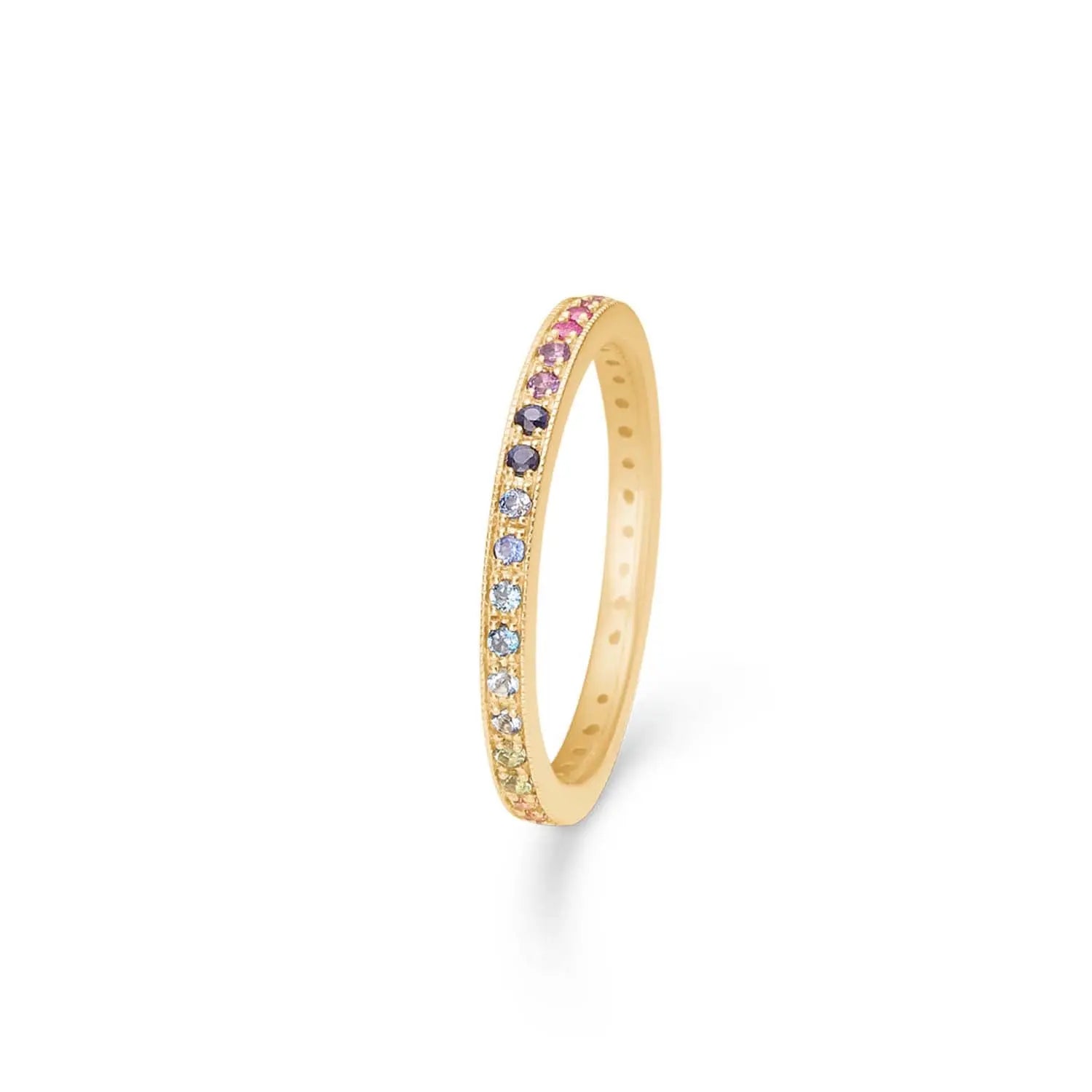Poetry Rainbow Ring - 14 kt. Guld fra Mads Z Gold Label