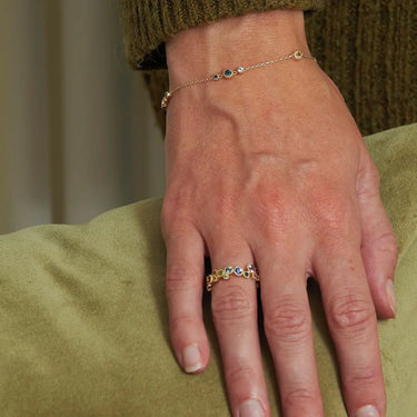 Luxury Rainbow Ring - 14 kt. Guld fra Mads Z Gold Label