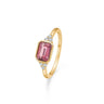 Elvira ring m. pink turmalin+ 0,09ct. W.SI - 14 kt. fra Mads Z Gold Label