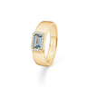 Indigo Ring light swiss blue topas - 14 kt Guld fra Mads Z Gold Label