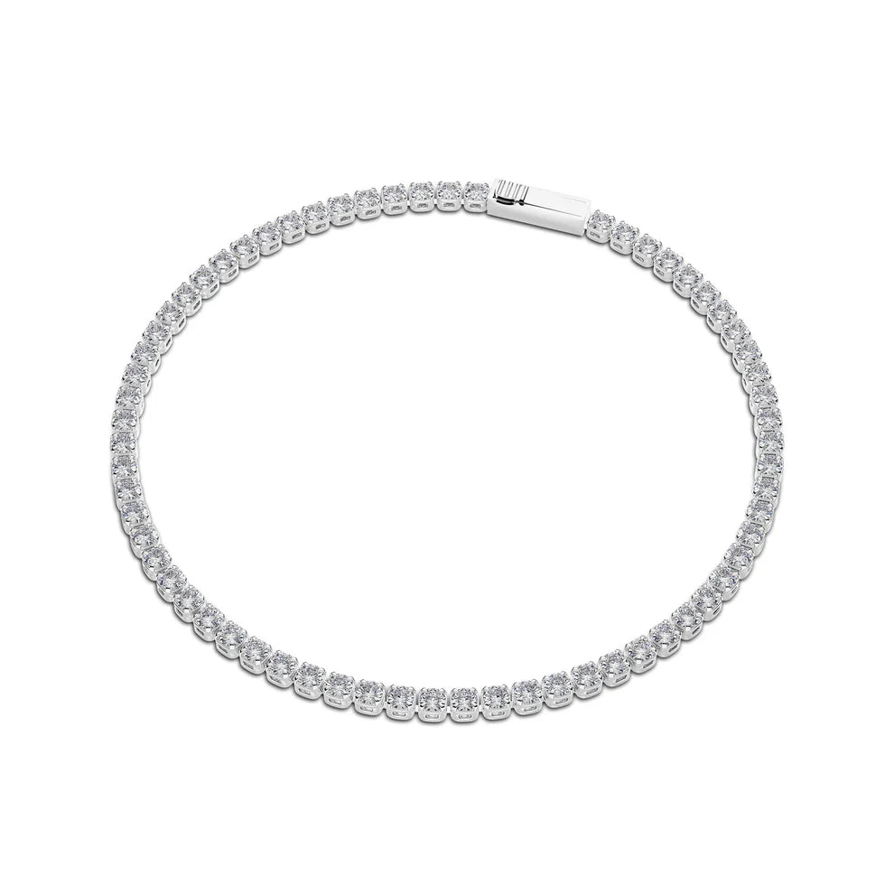 Diamante Armbånd - 14 kt. Hvidguld