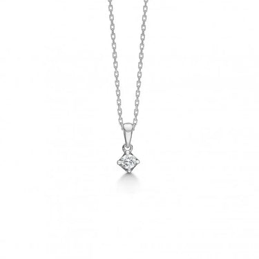 Crown Vedhæng 0,09 ct. - 14 kt. Hvidguld fra Mads Z Crown