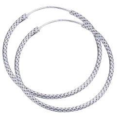 Creol Snoet 1,2 x 30 mm - Sølv fra Lush Lush Jewelry