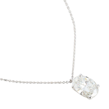 Tennis halskæde 3,01 ct. - 14 kt. Hvidguld