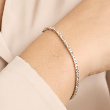 Tennis armbånd 3.14 ct. - 14 kt.  Hvidguld