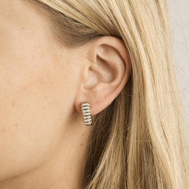 Øreringe - Vægt:  6.52g - 14kt