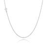 Anker Rund Halskæde 0,20 - Sølv fra Basic Essentials by Plaza