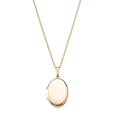 Medaljon - 14 kt. påvalset guld