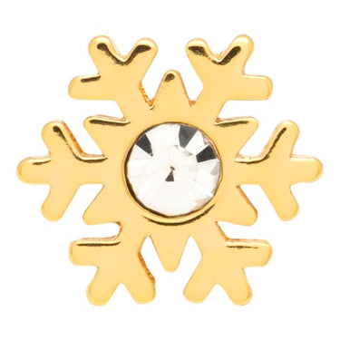 Flake Ørestik - Forgyldt Messing