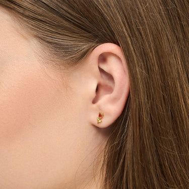 Rose Ørestik - Forgyldt Sølv