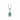 Vedhæng brill/smaragd 14 kt. 0 fra Scrouples Jewellery