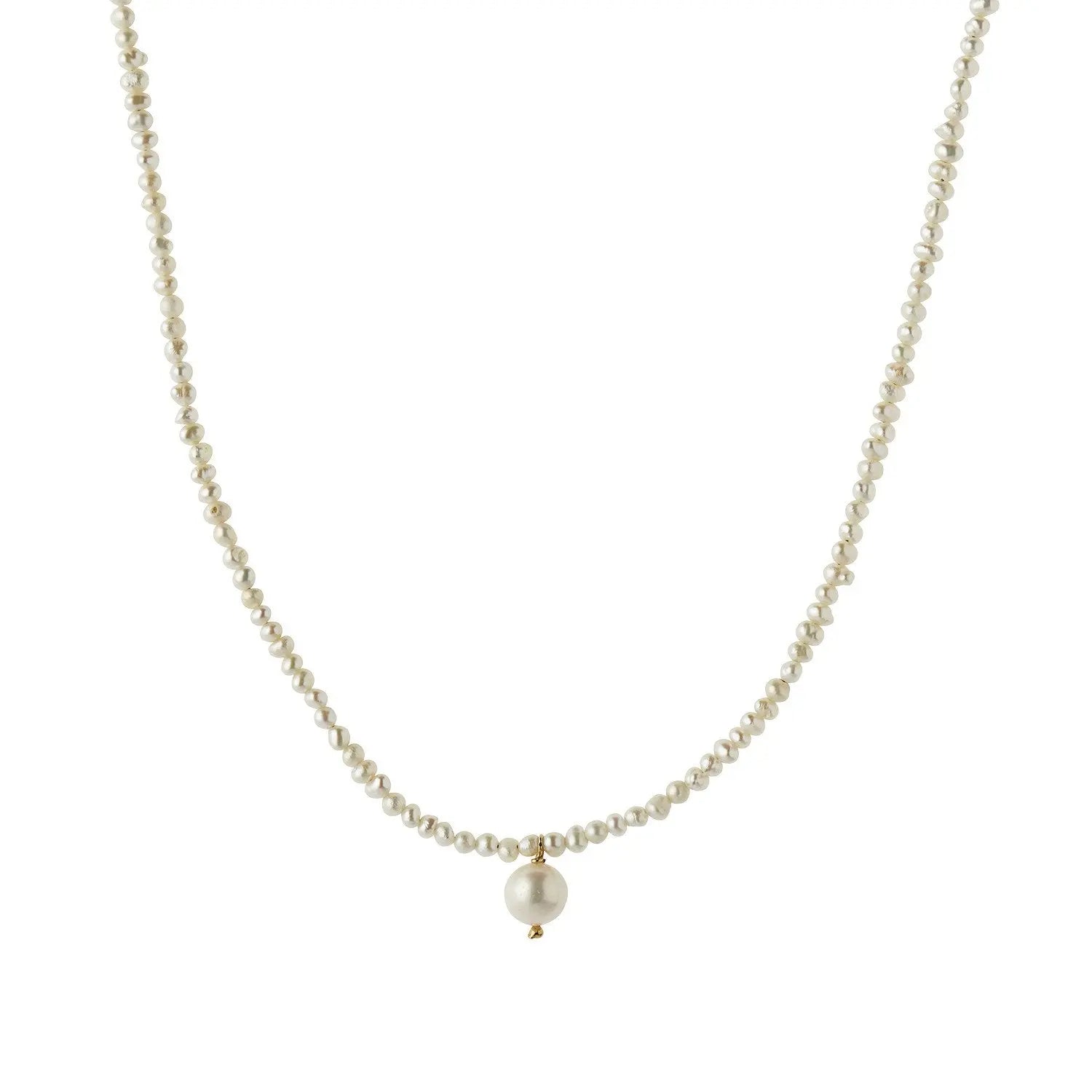 Heavenly Pearl Dream Classy halskæde - Forgyldt fra Stine A Jewelry