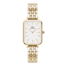Quadro 5-Link Evergold 20x26 mm - Guld/Hvid fra Daniel Wellington