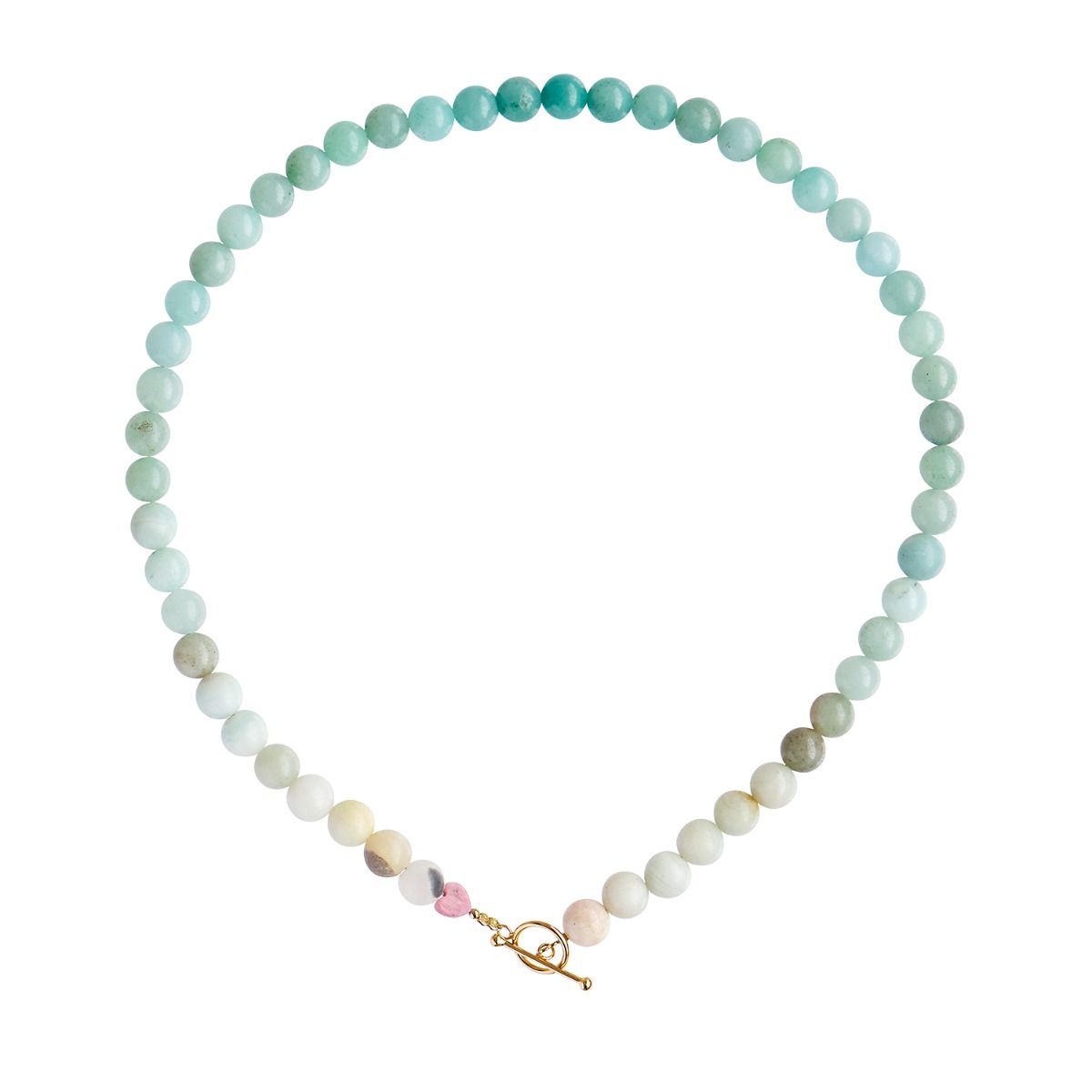 Cherie Bon Bon Halskæde Blue Aqua - Forgyldt
