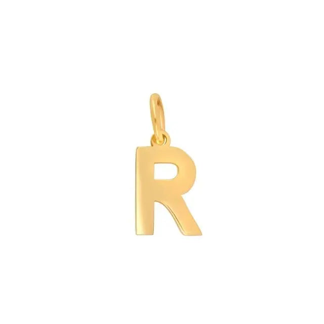 Guldvedhæng bogstav - R - 14 kt. fra Siersbøl