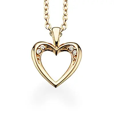 Hjerte 0,02 H-W/SI 14 kt. m/ s fra Scrouples Jewellery
