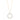Halskæde m/cirkel dia. 0.98ct W/SI - 14 Kt. Guld