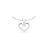 Kleopatra hjerte vedhæng - 14 kt. Hvidguld fra Scrouples Kleopatra