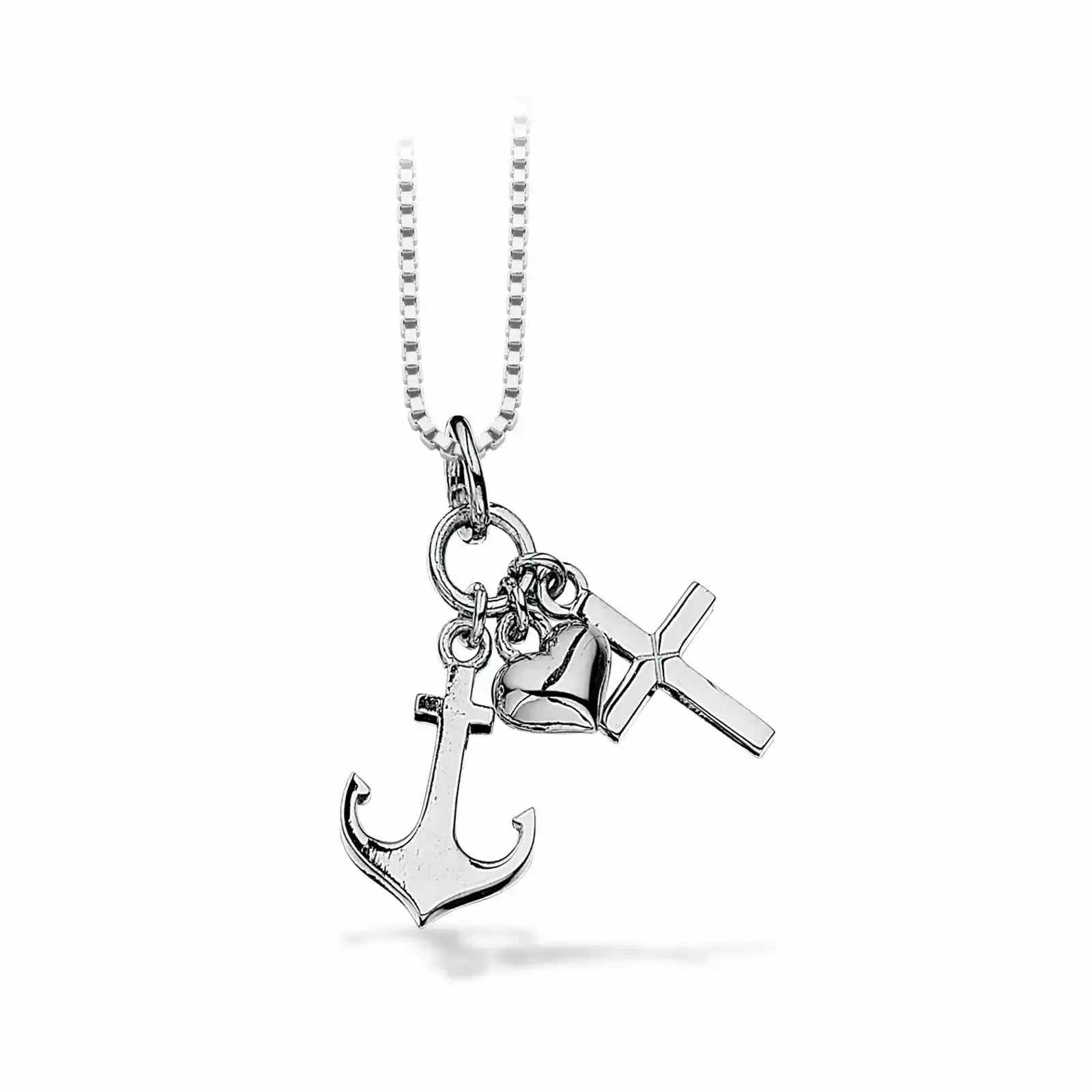 Vedhæng Tro- håb- kærlighed stor sølv rh. fra Scrouples Jewellery