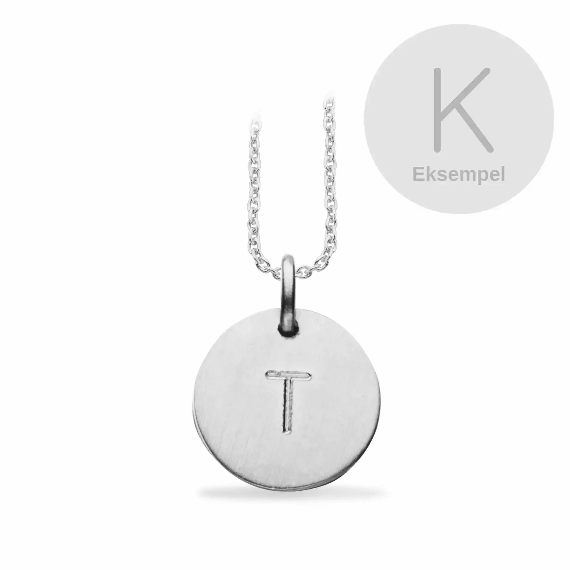 #TagMe rund K 13 mm sølv m/kæde fra Scrouples Jewellery