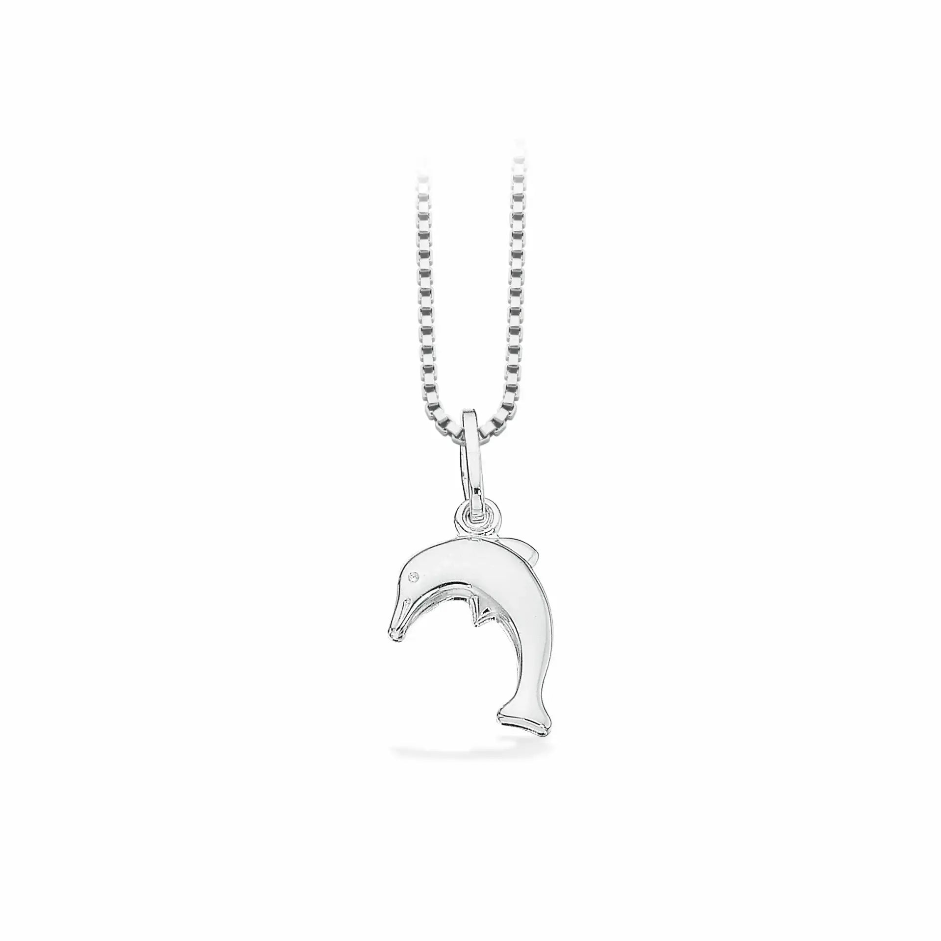 Vedhæng delfin sølv m/kæde fra Scrouples Jewellery