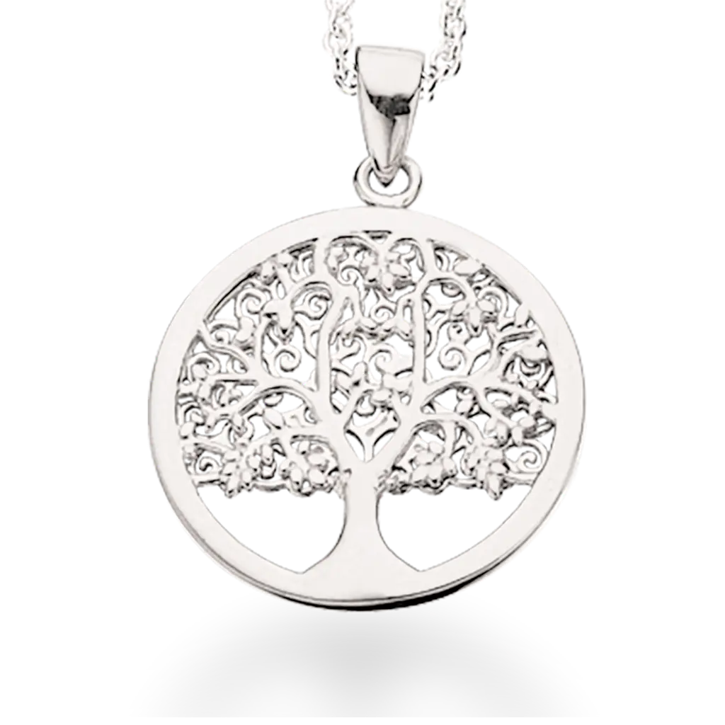 Vedhæng m. livets træ - Sølv fra Scrouples Jewellery
