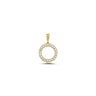 Cirkel Vedhæng m. Zirkonia - 14kt. RG fra Melfia