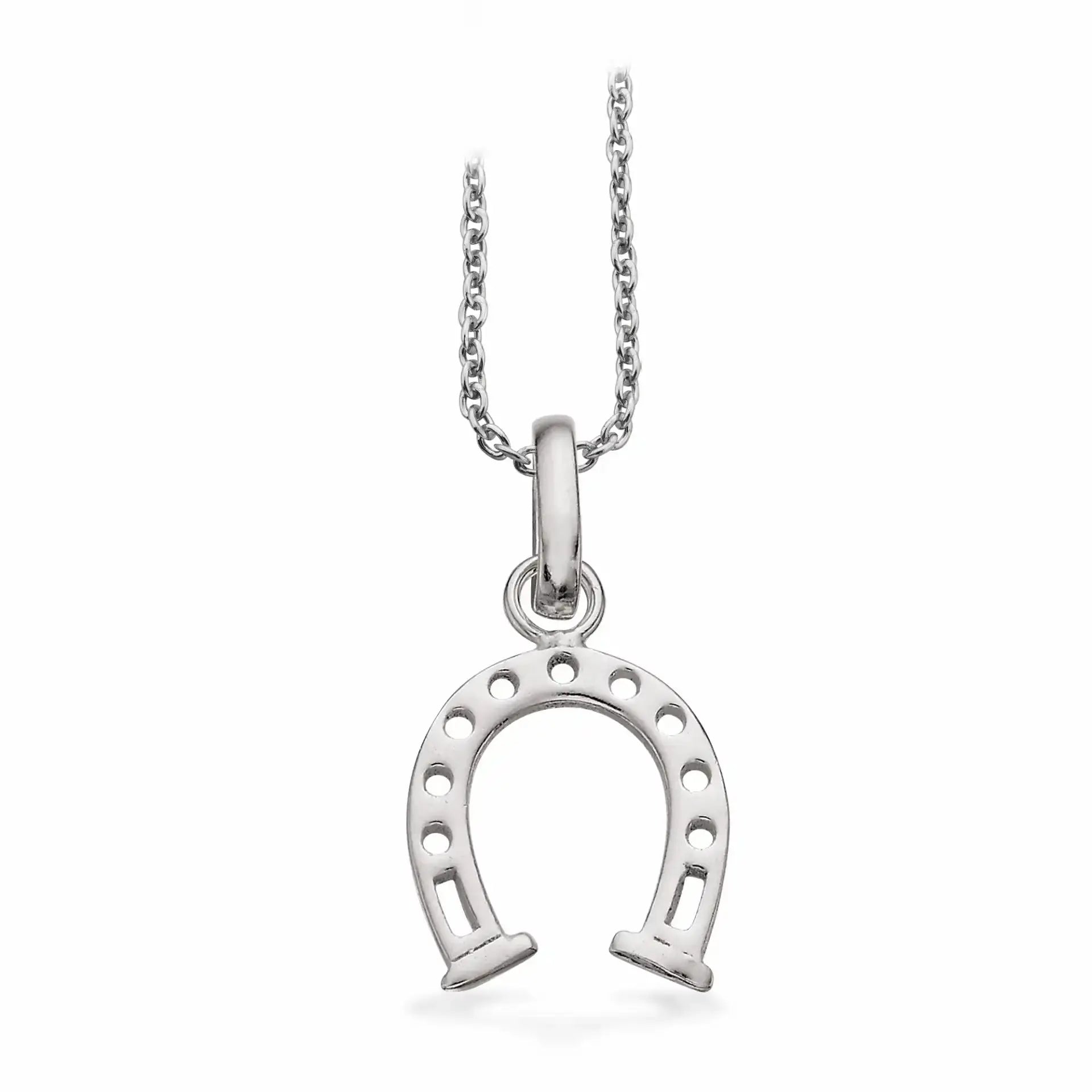 Halskæde m. hesteskovedhæng - Sølv fra Scrouples Jewellery