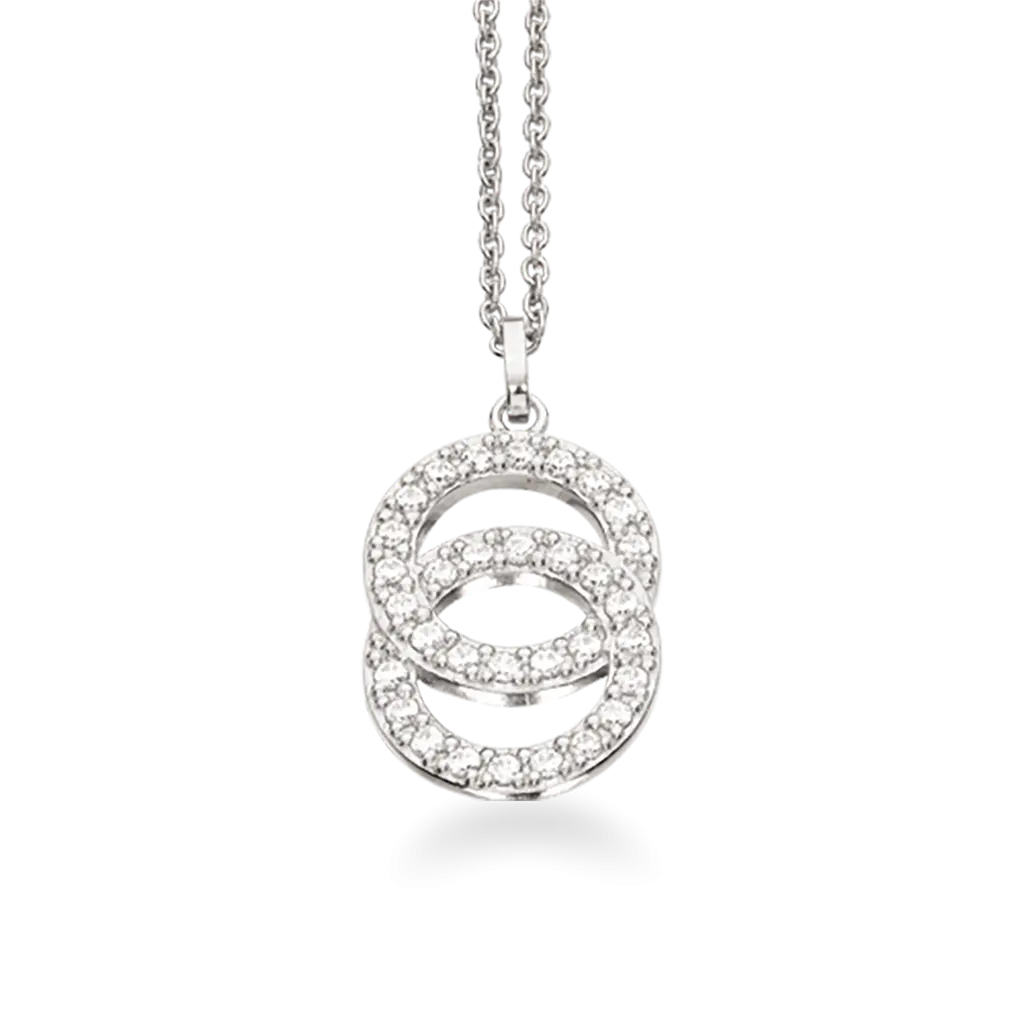 SoHo cirkelvedhæng - Sølv fra Scrouples Jewellery