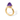 B-sølv Ring m. Amethyst - Forgyldt