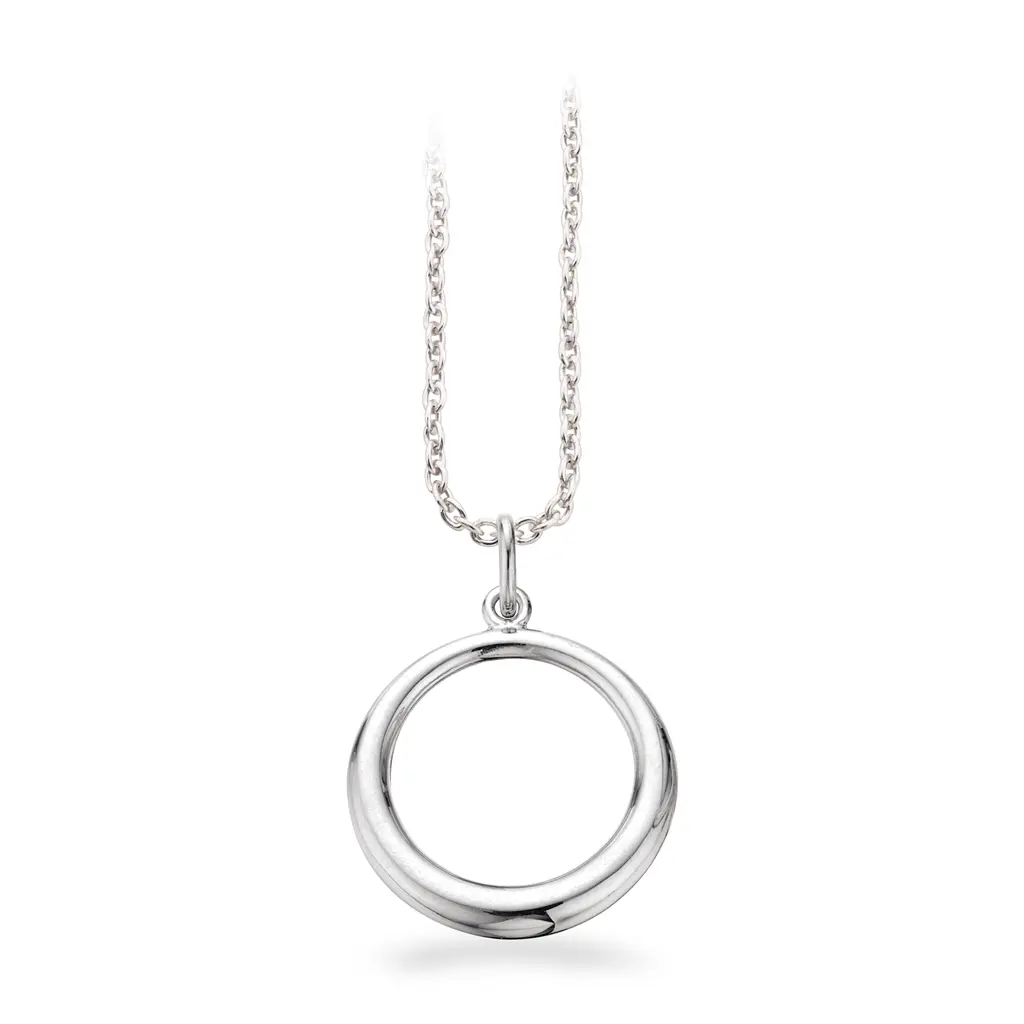 Vedhæng cirkel - sølv pt. m/kæde fra Scrouples Jewellery