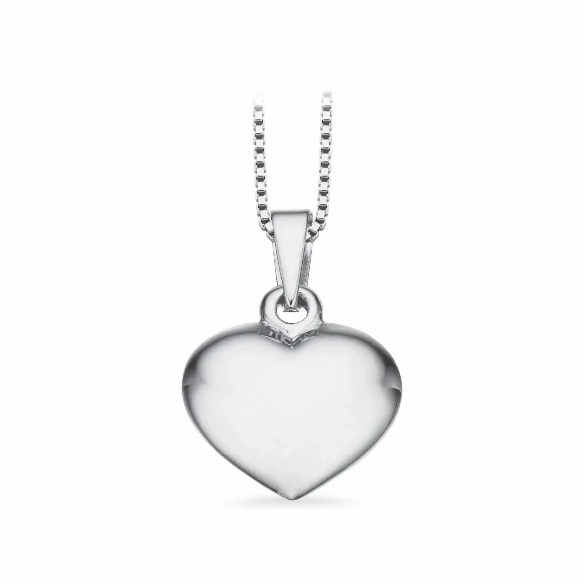 Hjerte glat 11 x 13 mm. sølv fra Scrouples Jewellery
