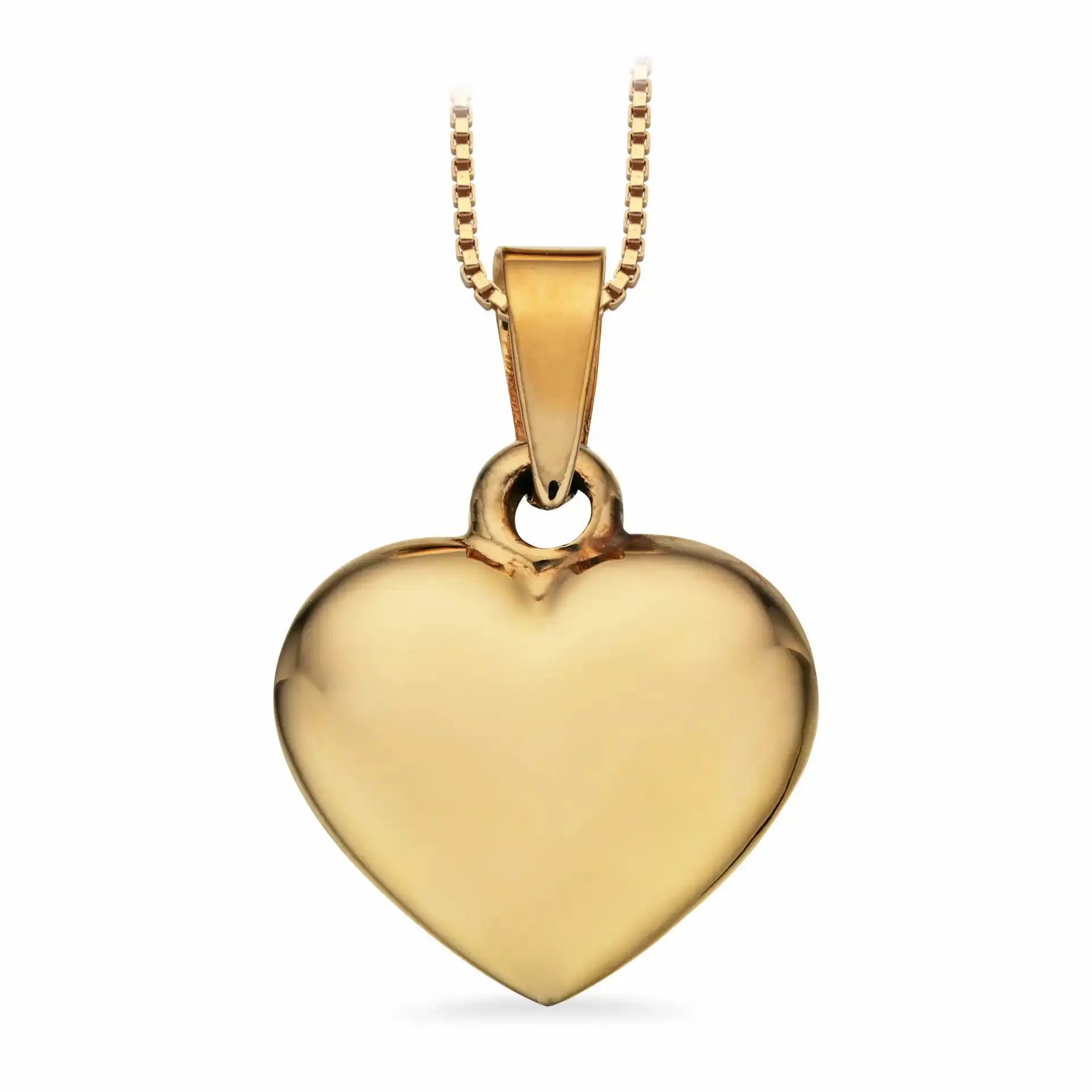 Hjerte glat 14 x 16 mm. 14 kt. fra Scrouples Jewellery