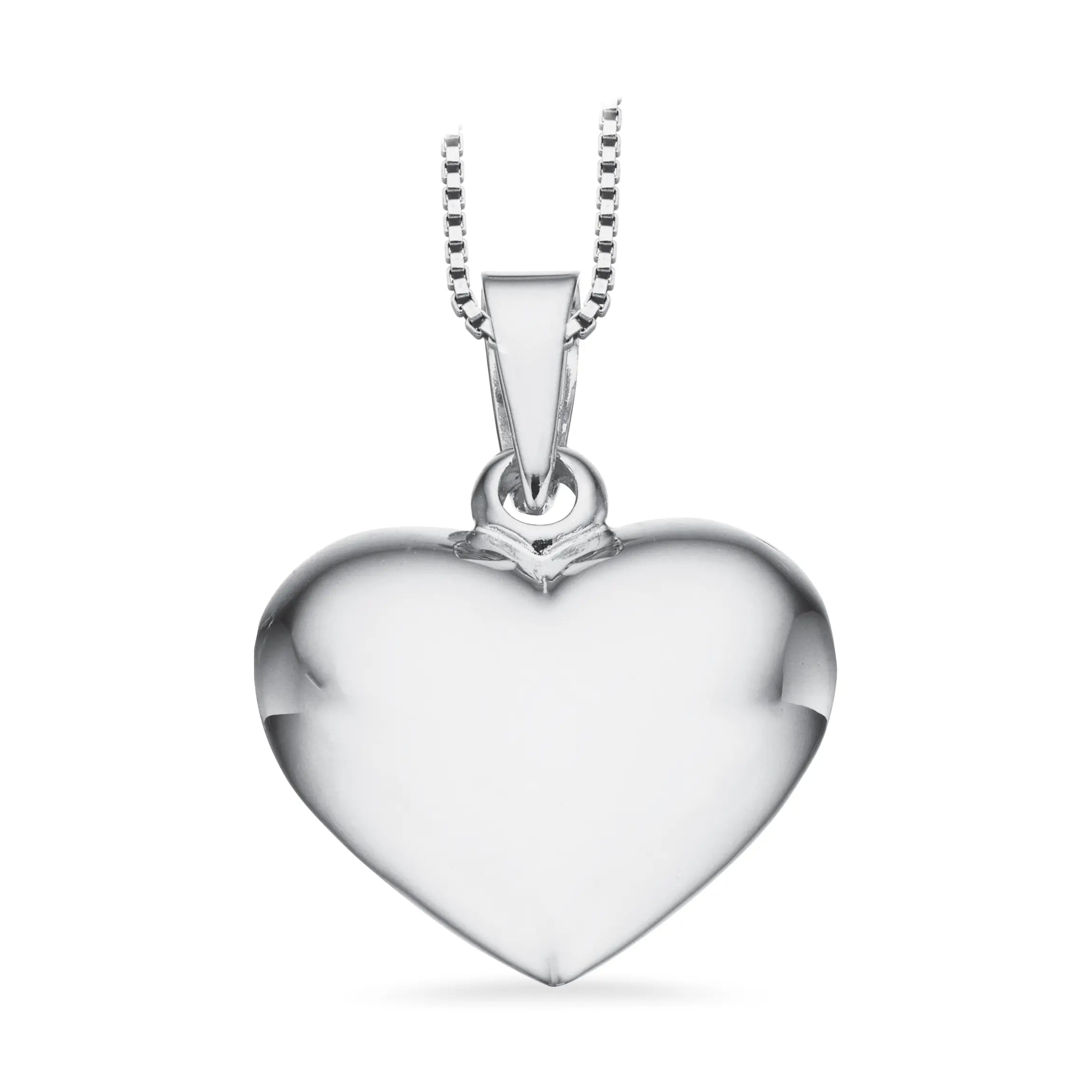 Hjerte glat 16 x 19 mm. sølv fra Scrouples Jewellery