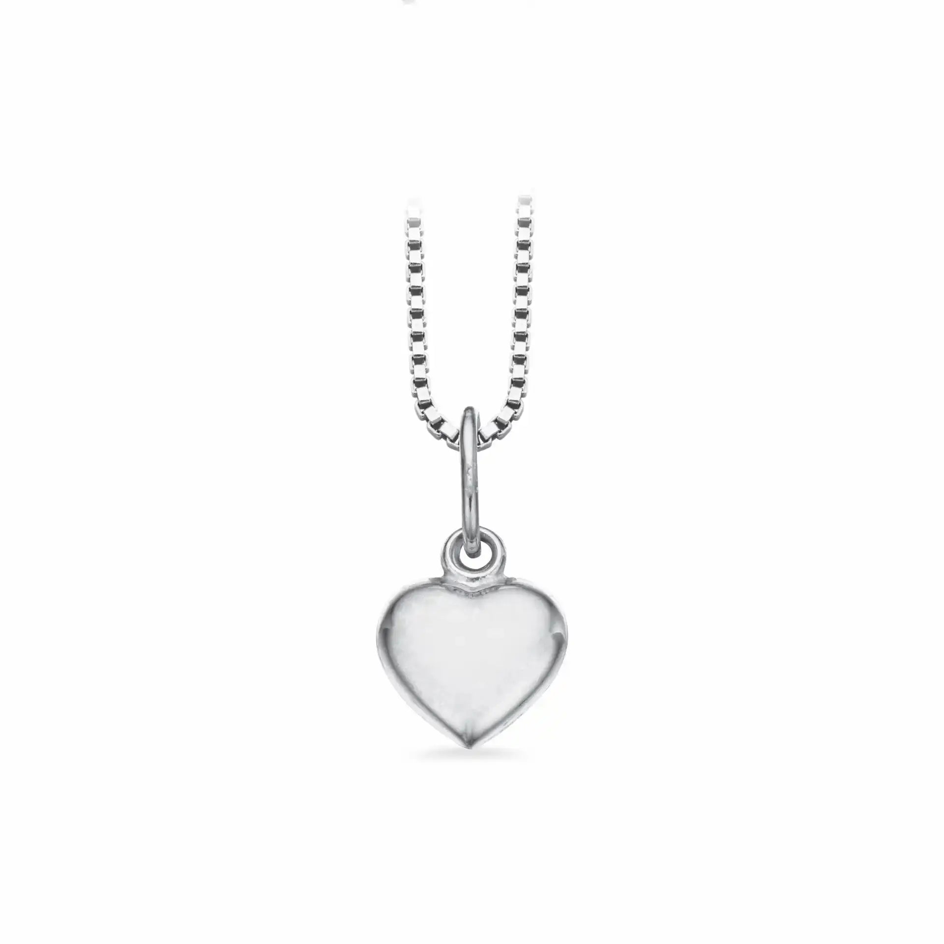Hjerte glat 6 x 7 mm. sølv fra Scrouples Jewellery