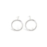 Circle Large ørestik - Sølv fra Lush Lush Jewelry