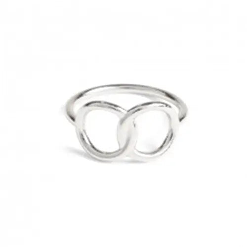 Circle Twin ring - Sølv fra Lush Lush Jewelry