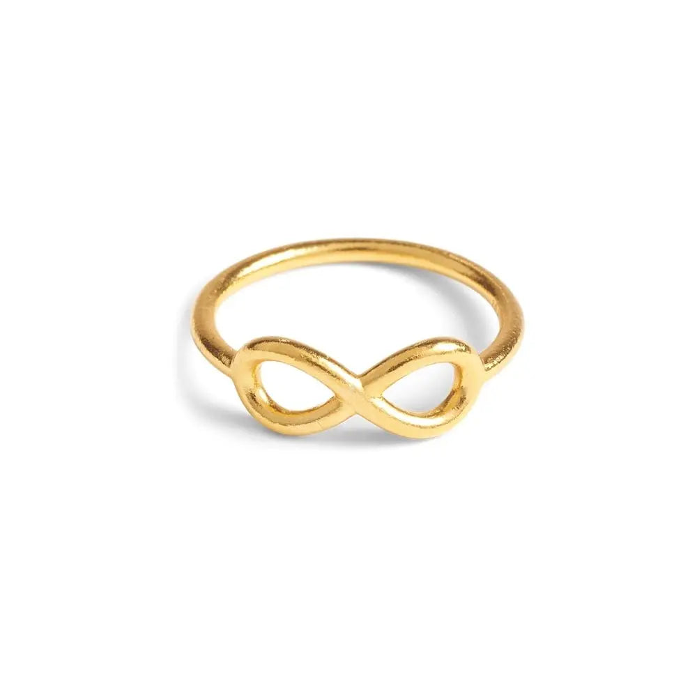 Infinity ring - Forgyldt fra Lush Lush Jewelry