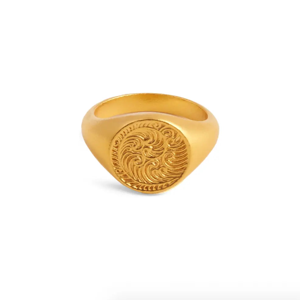 Victorian Signet ring - Forgyldt fra Lush Lush Jewelry