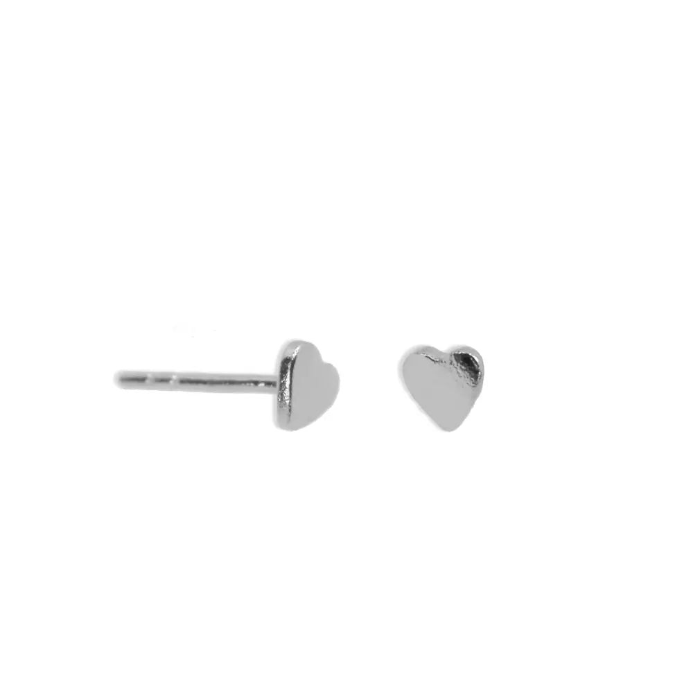 Heart ørestik - Sølv fra Lush Lush Jewelry