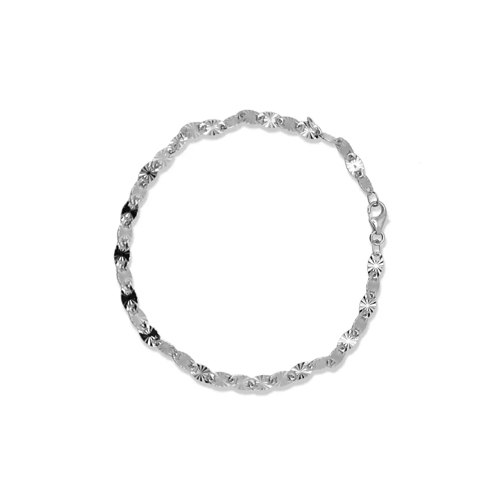 Twisted Thin armbånd - Sølv fra Lush Lush Jewelry