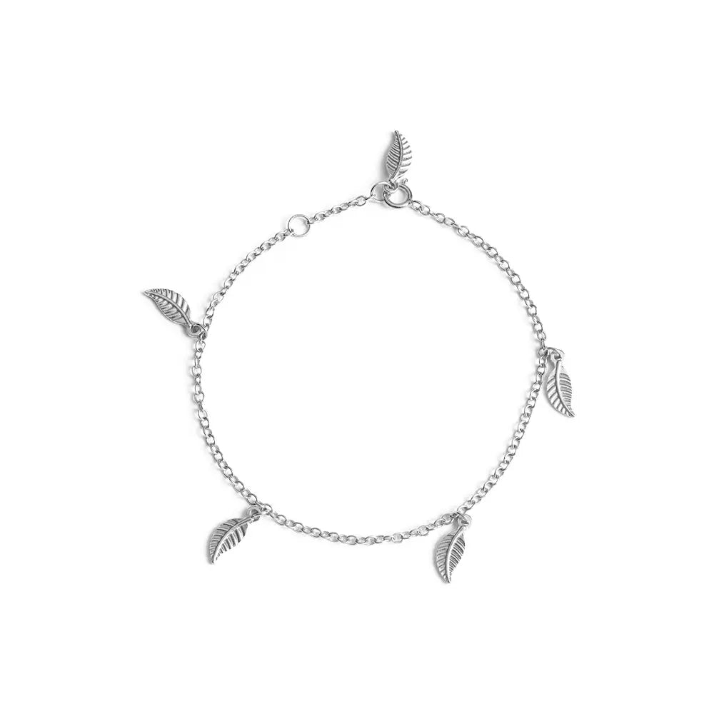 Small Leaf armbånd - Sølv fra Lush Lush Jewelry