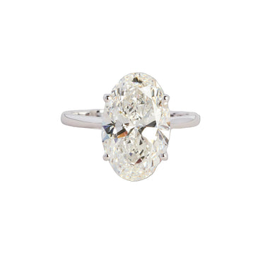 Classic Solitairering 5,52 ct. -  18 kt Hvidguld