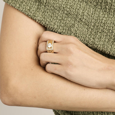 Ring - Vægt: 7.5g - 18kt