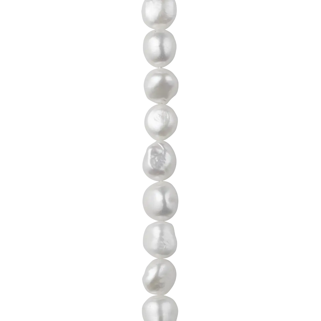 Pearl halskæde grande - Forgyldt fra Bybiehl