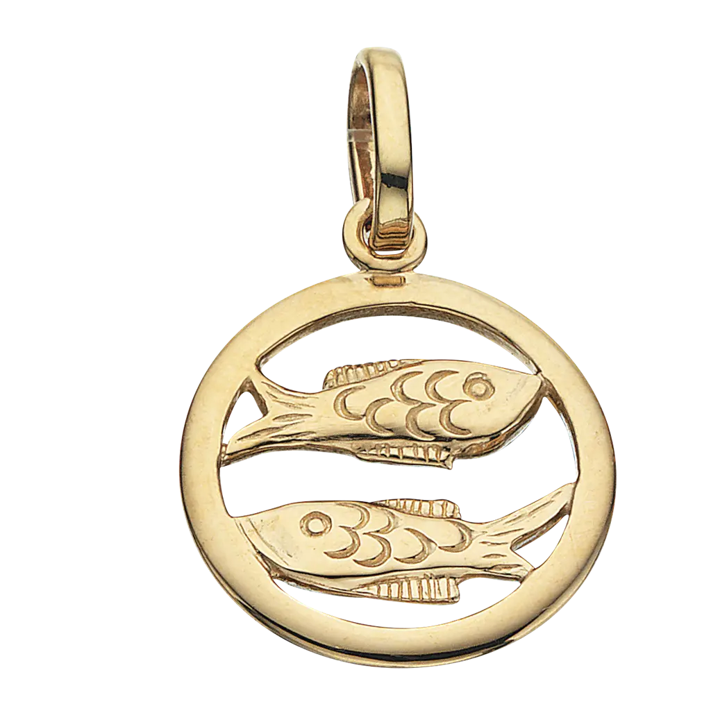 Stjernetegn Fisk - 8 kt. Guld fra Scrouples Jewellery
