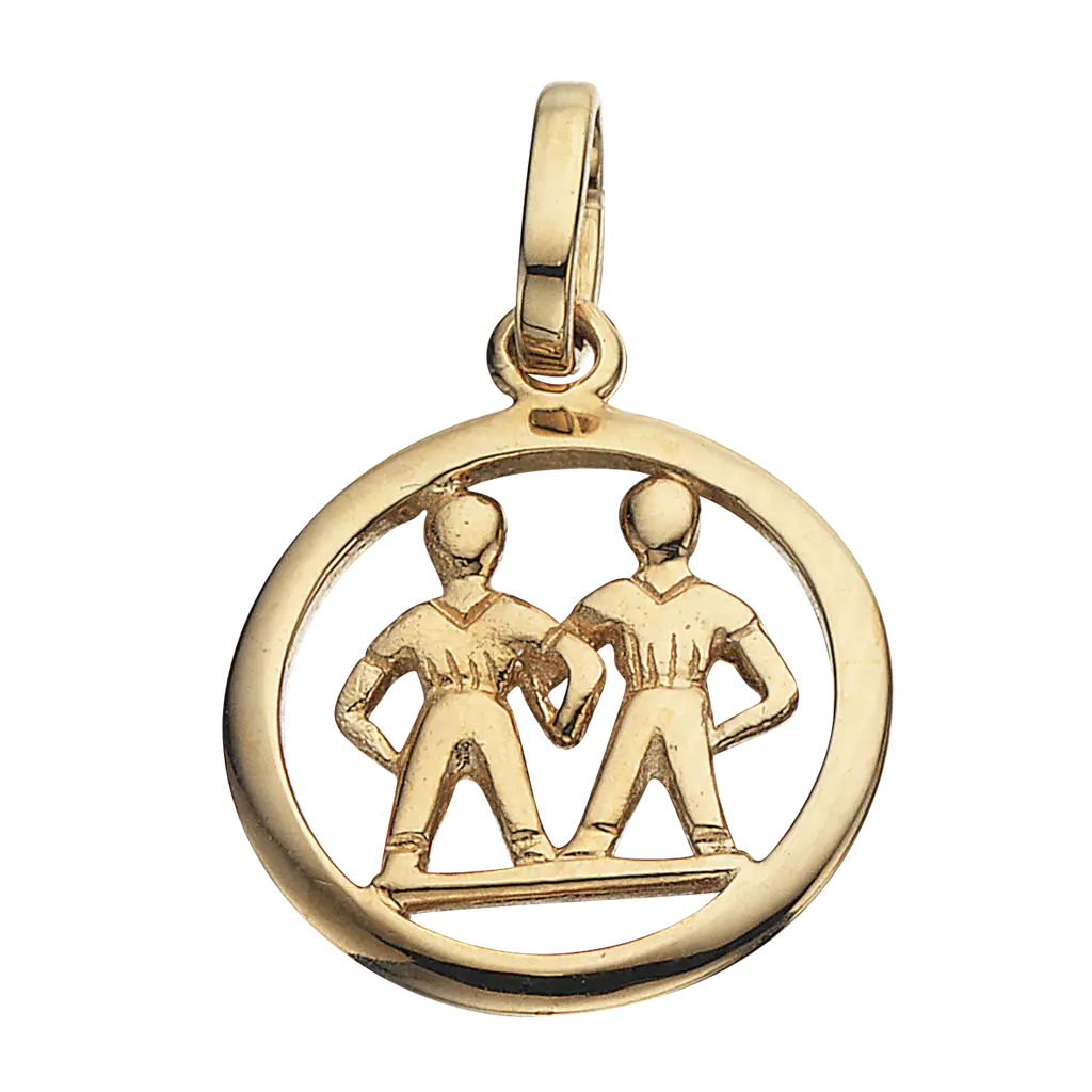 Stjernetegn Tvilling - 8 kt. Guld fra Scrouples Jewellery