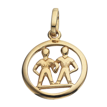 Stjernetegn Tvilling - 8 kt. Guld fra Scrouples Jewellery